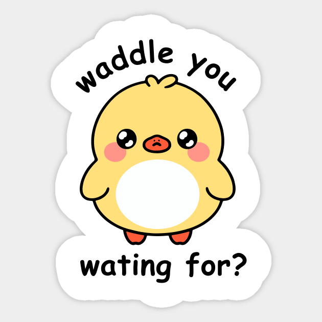 Cute duckling Sticker by CreativeSage